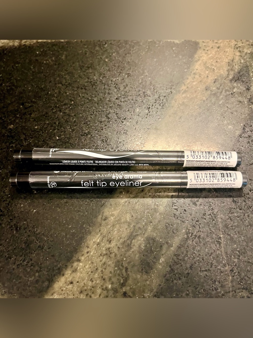 Femme Couture eye drama felt tip eyeliner duo- Intense Black